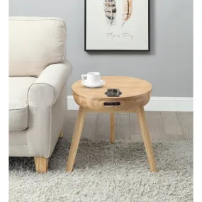 Jual Furnishing San Francisco Speaker/Charging Lamp Table Oak