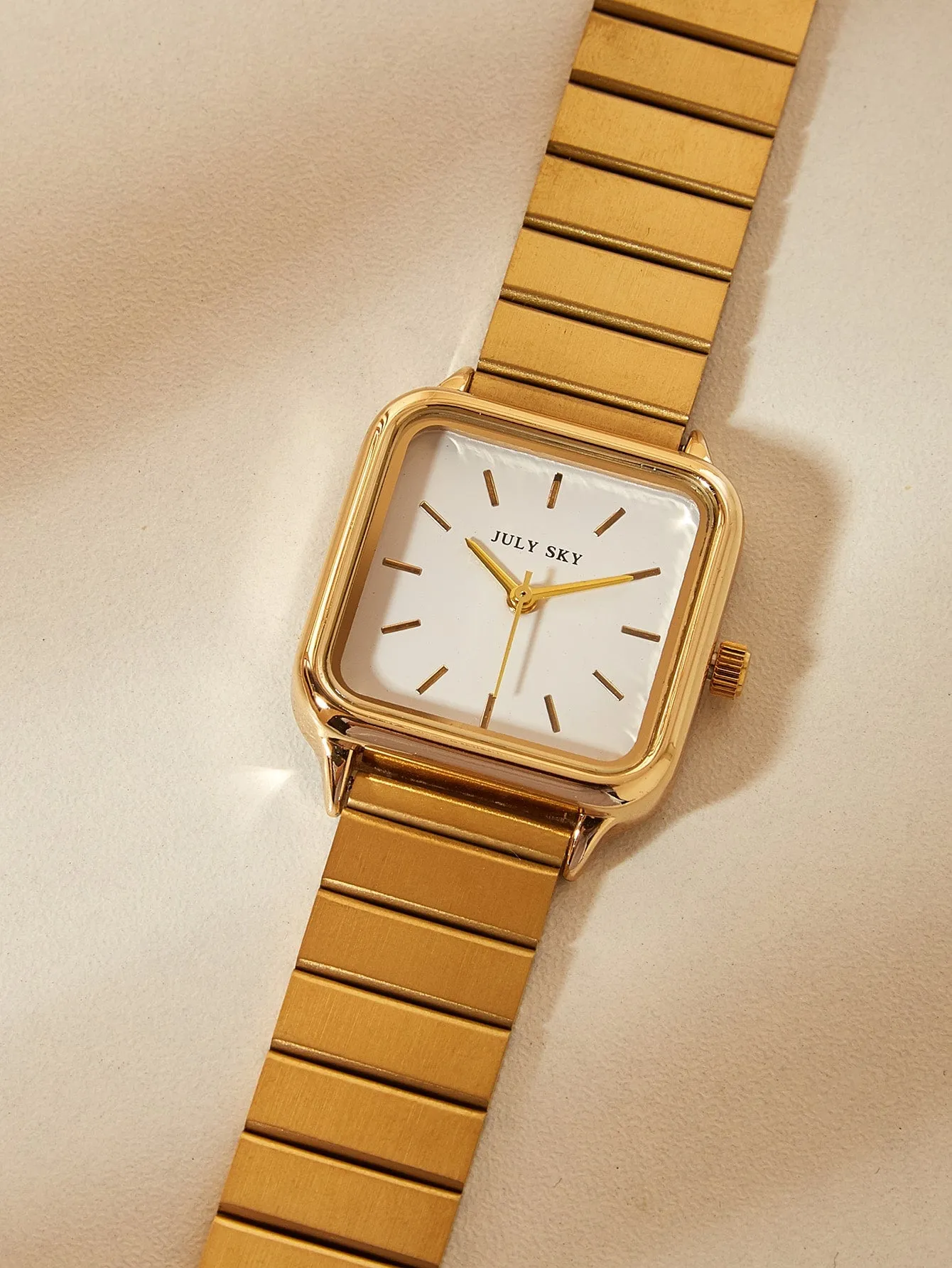 Ladies' Gold Elegant & Simple Stainless Steel Band Quartz Watch