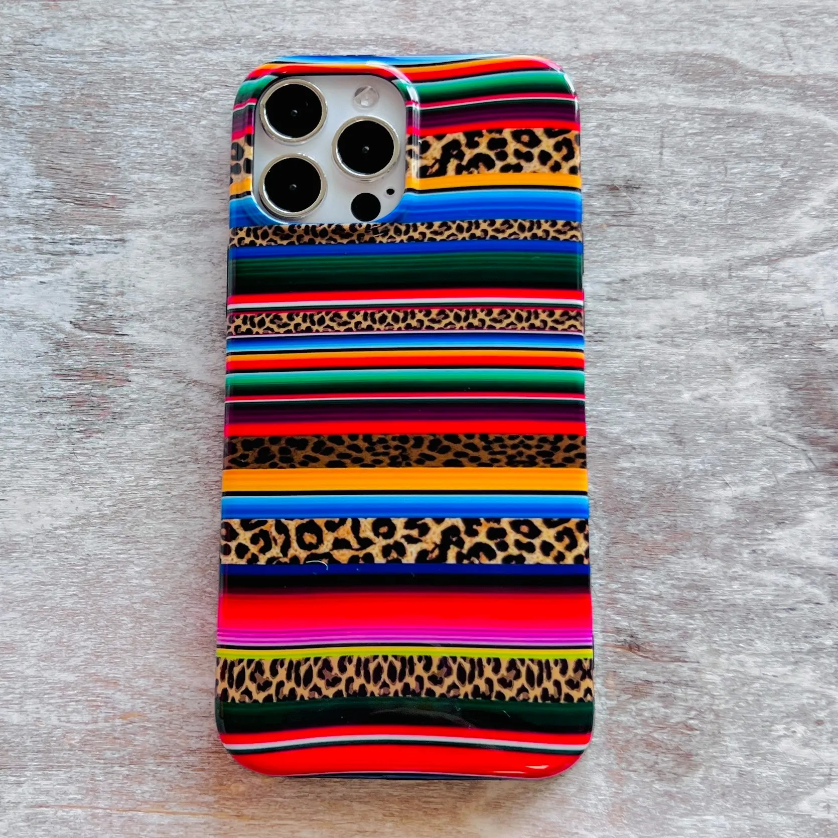 Leopard Sarape Blanket Phone Case For iPhone