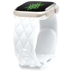 Lupe & Sabra's Signature Carve Silicone Watch Strap | White