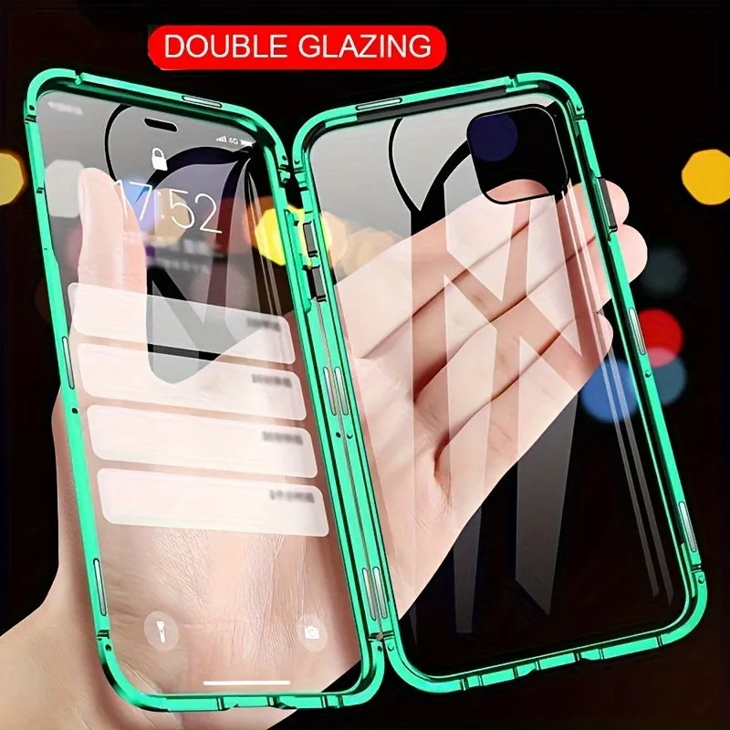 Magnetic Case for iPhone, Double-Sided Screen Protector