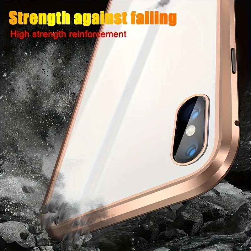 Magnetic Case for iPhone, Double-Sided Screen Protector