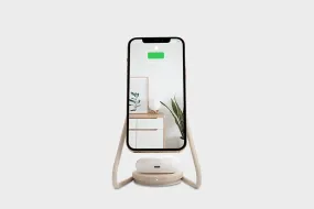 Magnetic Linen Charging Stand in Natural