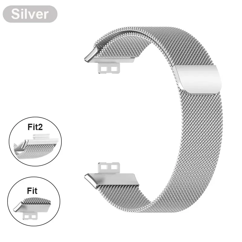 Metal Band For Huawei Watch Fit/Fit 2 Strap With Case TPU Screen Protector Watch Fit Bracelet Milanese Magnetic Loop Watchband