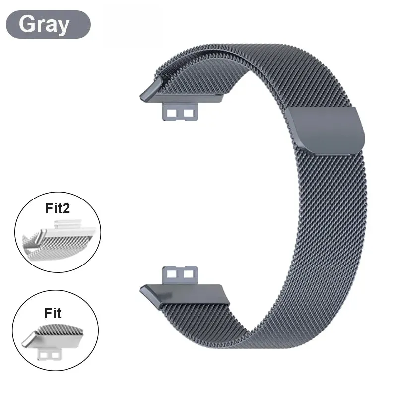 Metal Band For Huawei Watch Fit/Fit 2 Strap With Case TPU Screen Protector Watch Fit Bracelet Milanese Magnetic Loop Watchband