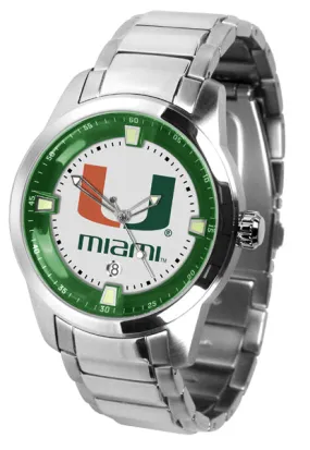 Miami Hurricanes Titan Steel Men’s Watch