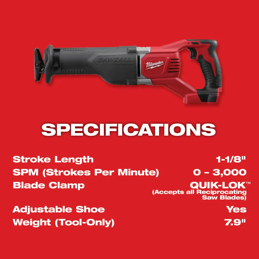 Milwaukee M18 Sawzall‚® 18" Reciprocating Saw