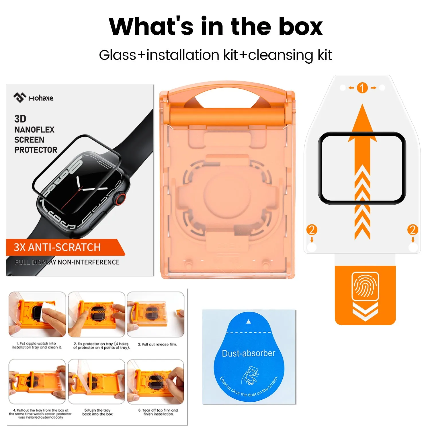 Mohave Screen Protector & Auto Alignment Tray for Apple Watch Series 9