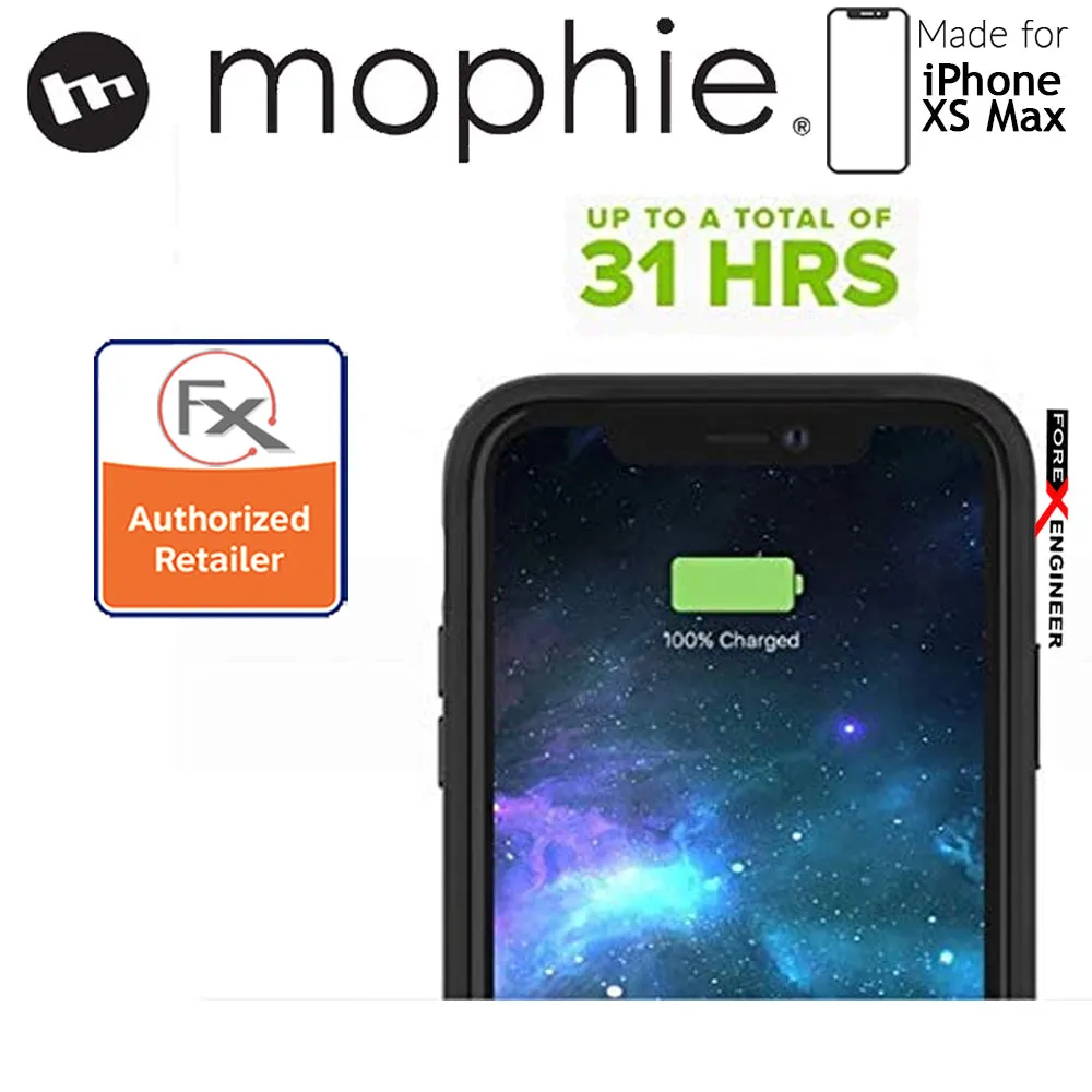 Mophie Juice Pack Access for iPhone Xs Max - Black (2,200mAH Build-in Battery Case)