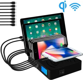 Multi Device USB Qi Fast Charger