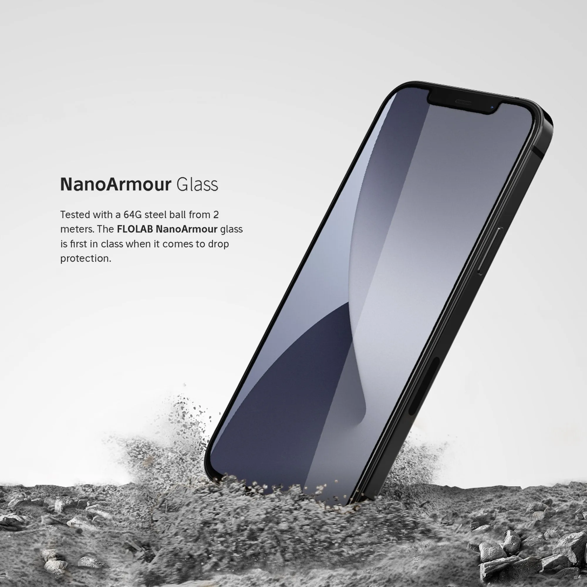 NanoArmour Best Screen Protector iPhone 12 Antimicrobial Edge-to-Edge