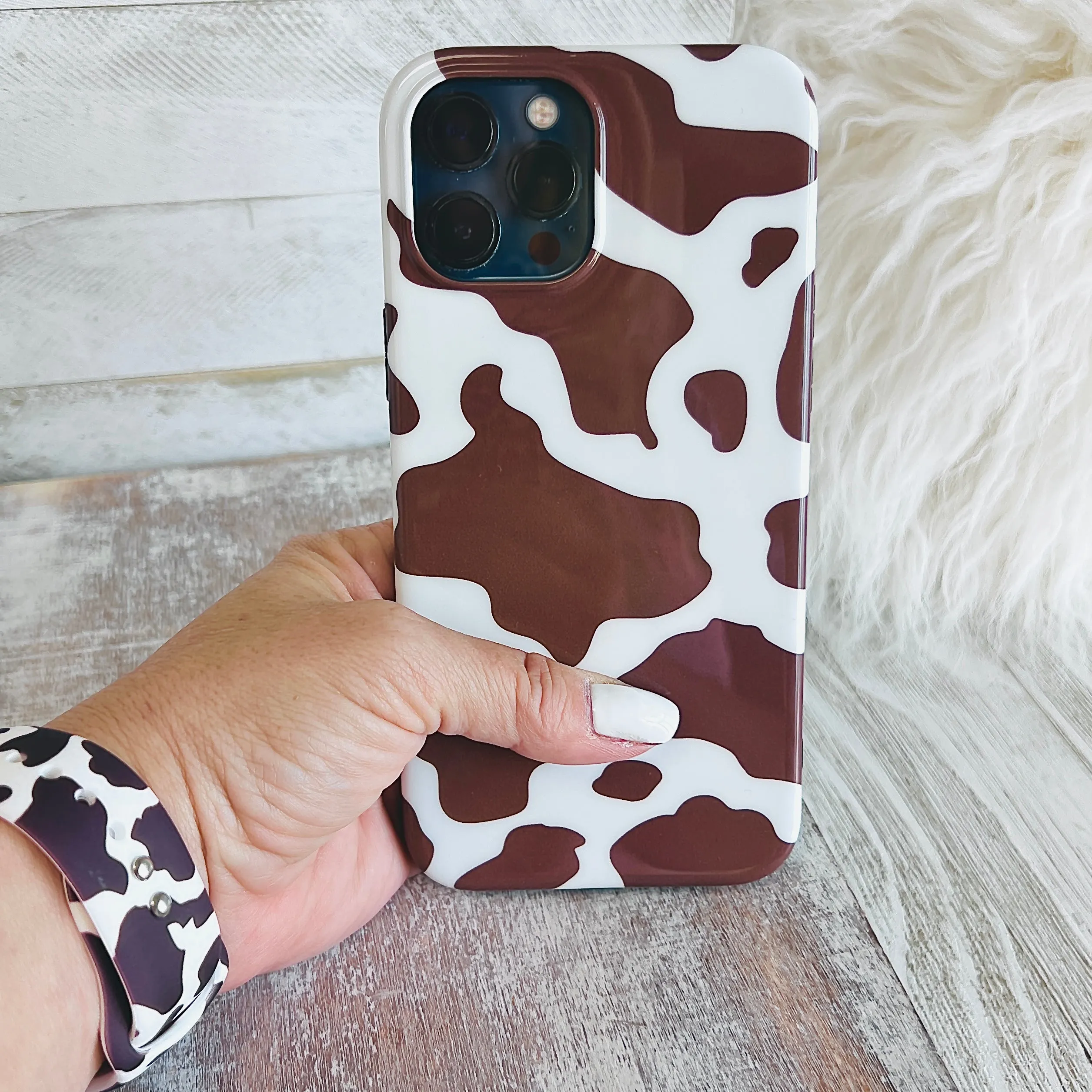 Nashville Cow Brown Phone Case For iPhone