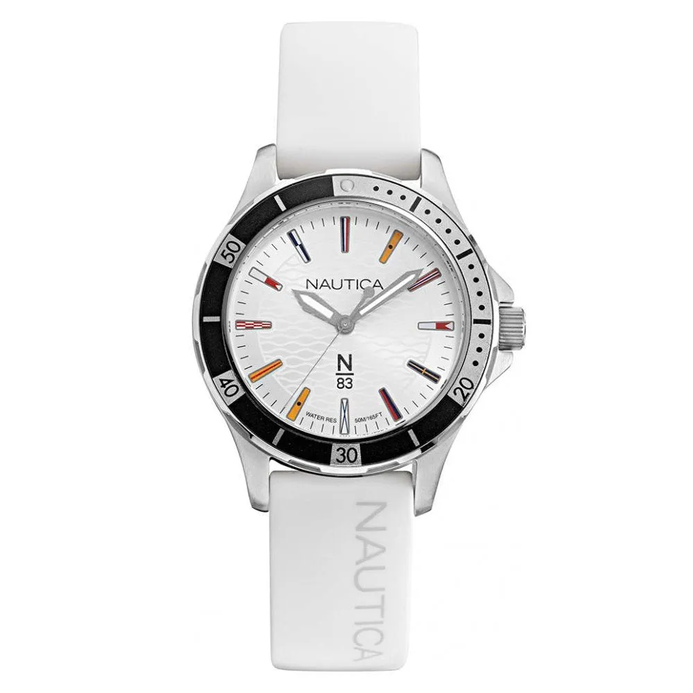 Nautica Ladies Watch Marblehead White NAPMHS003