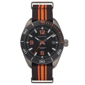 Nautica Men's Watch Biscayne Orange Black NAPKBN005