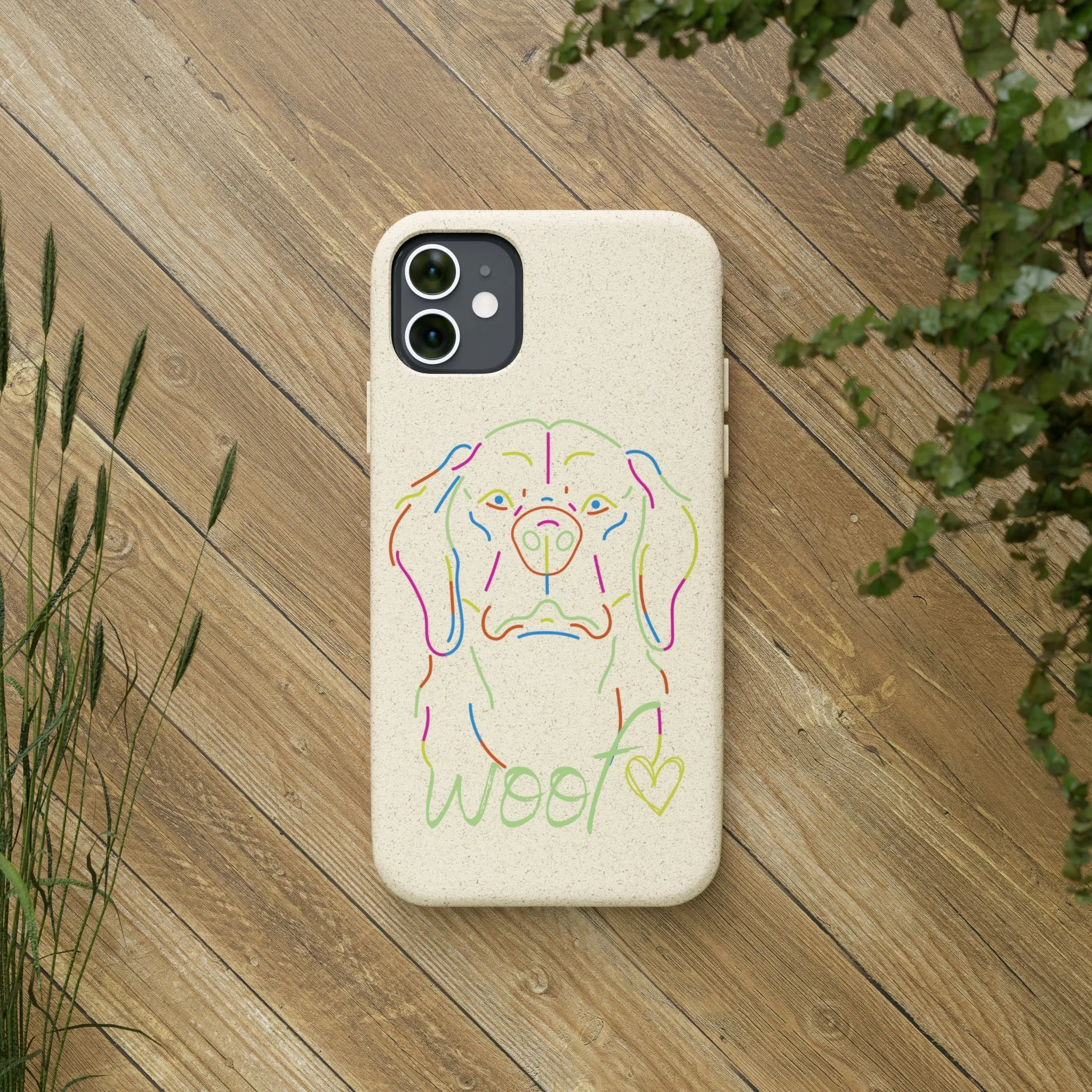 Neon Dog Biodegradable Cases