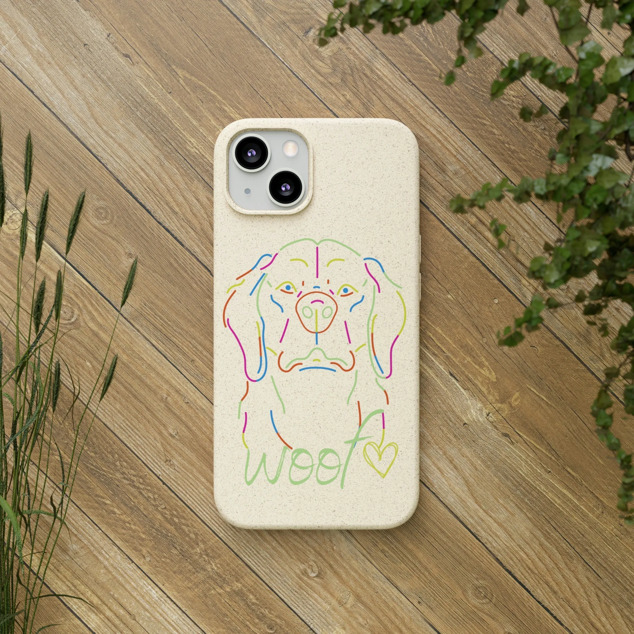 Neon Dog Biodegradable Cases