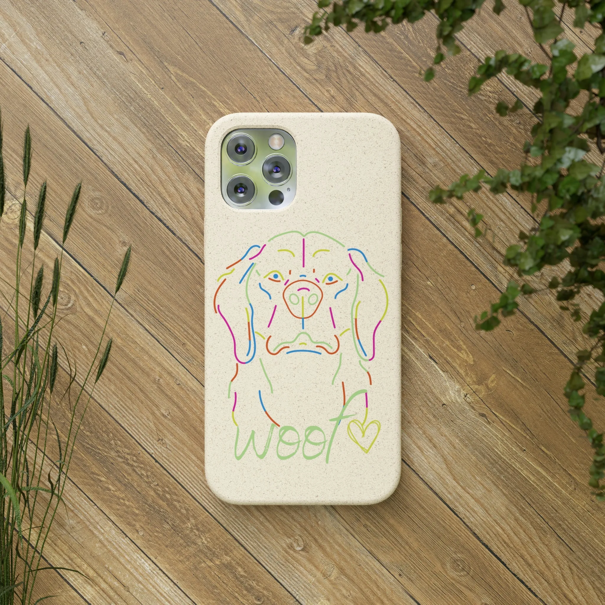 Neon Dog Biodegradable Cases