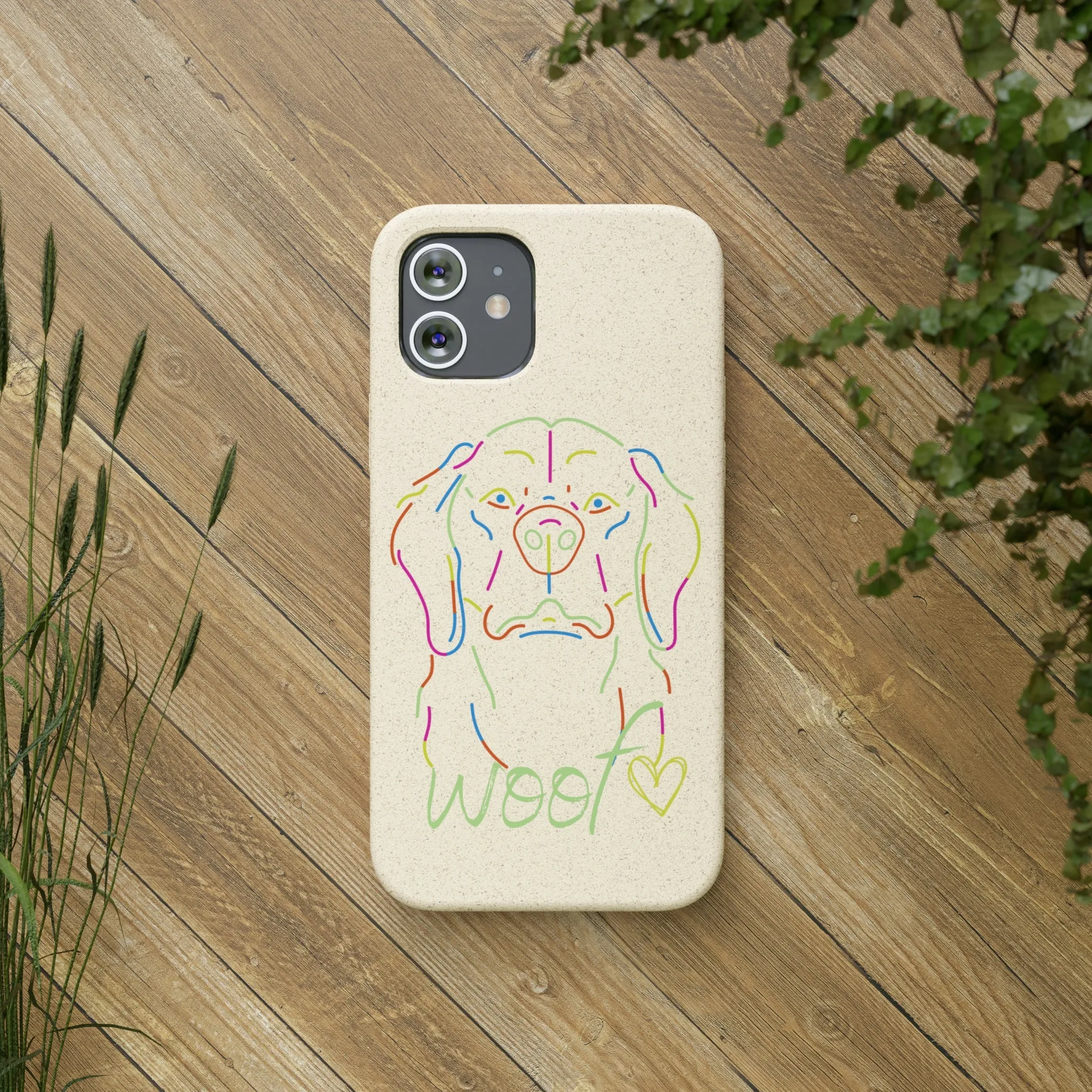 Neon Dog Biodegradable Cases