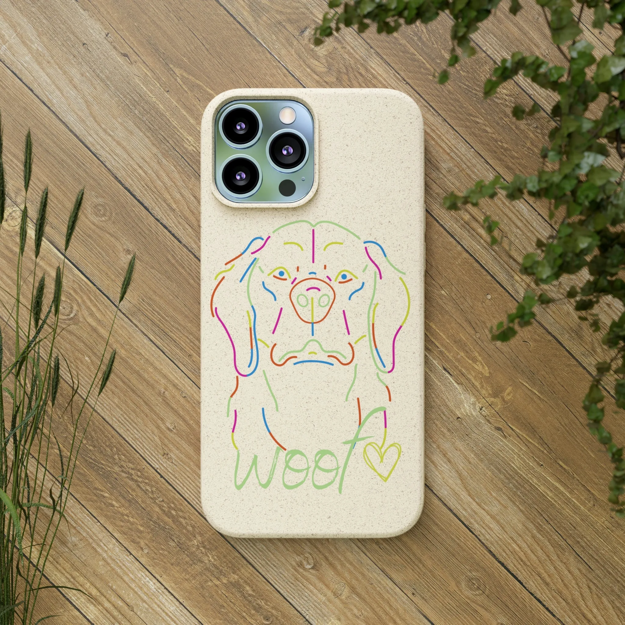 Neon Dog Biodegradable Cases