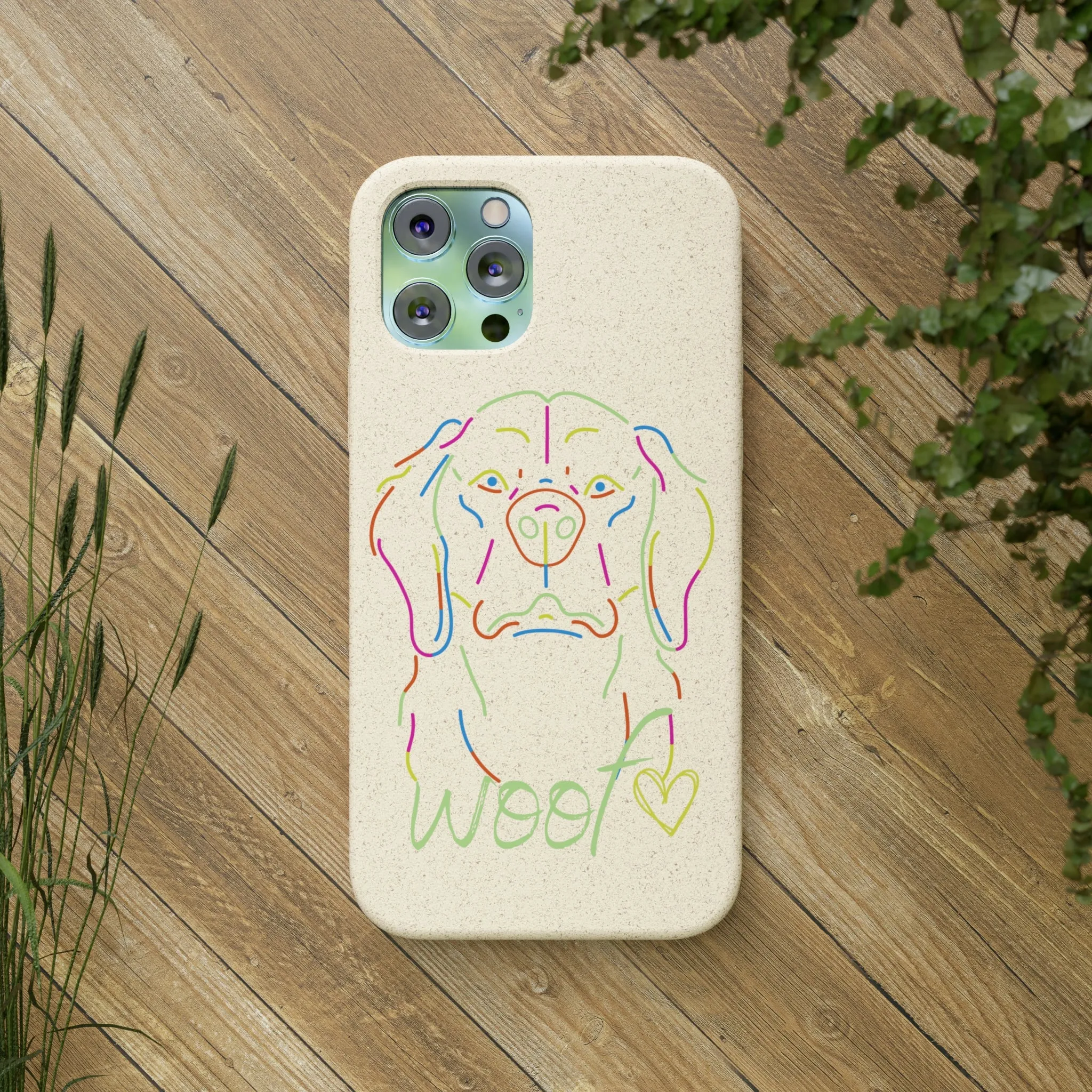 Neon Dog Biodegradable Cases