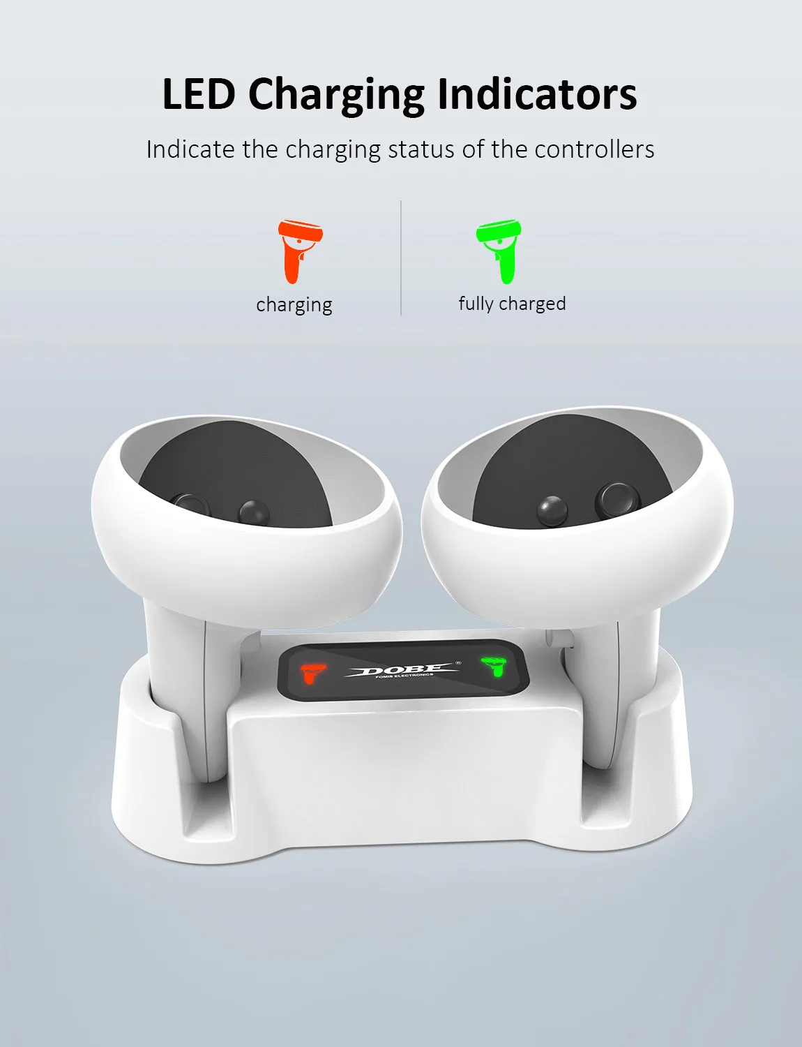 NexiGo Charging Dock for Oculus Quest 2 Touch Controllers