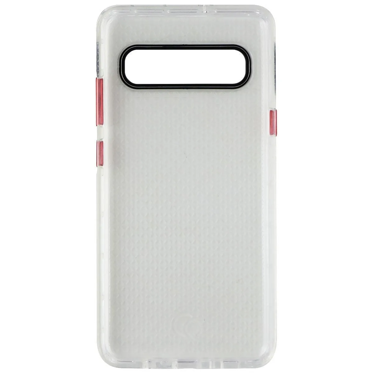 Nimbus9 Phantom 2 Series Flexible Gel Case for Samsung Galaxy S10 5G - Clear/Red