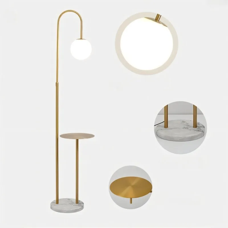 Okul Floor Lamp With Smart Side Table