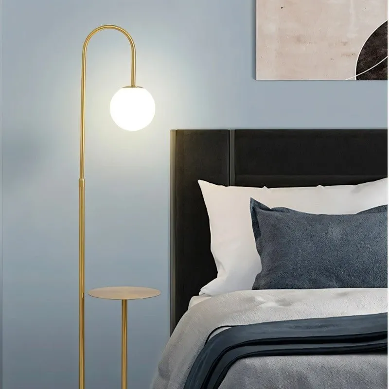 Okul Floor Lamp With Smart Side Table