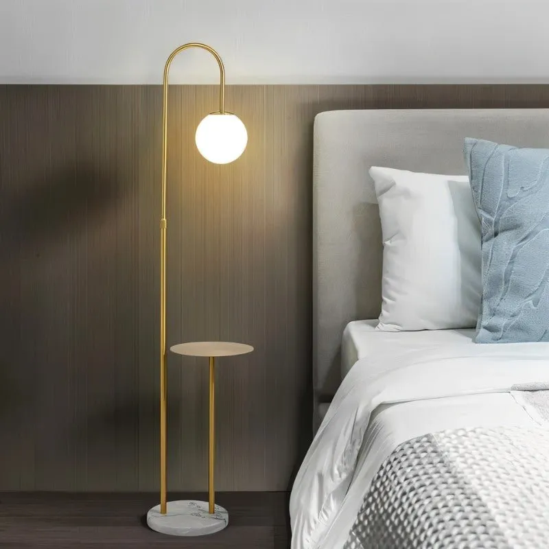 Okul Floor Lamp With Smart Side Table