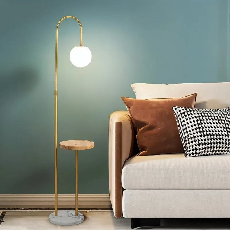 Okul Floor Lamp With Smart Side Table