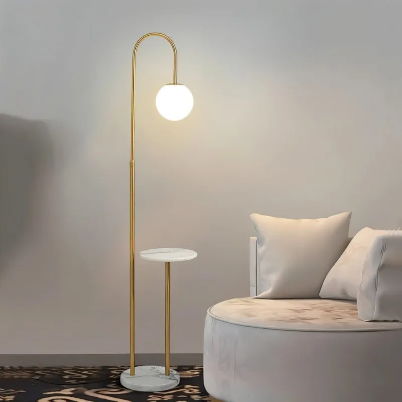 Okul Floor Lamp With Smart Side Table