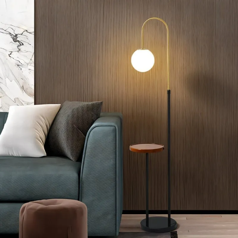 Okul Floor Lamp With Smart Side Table