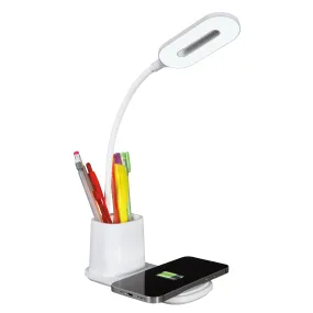 Organizer LED Desk Lamp with Wireless Charging