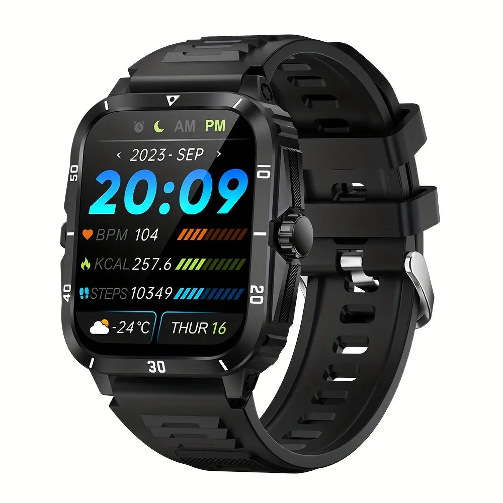 Outdoor Smart Watch (Answer/Make Calls), Sport Fitness Watch For iPhone And Androidos Phones, Waterproof Smart Watch With 100 Sport Modes/Long Battery Life