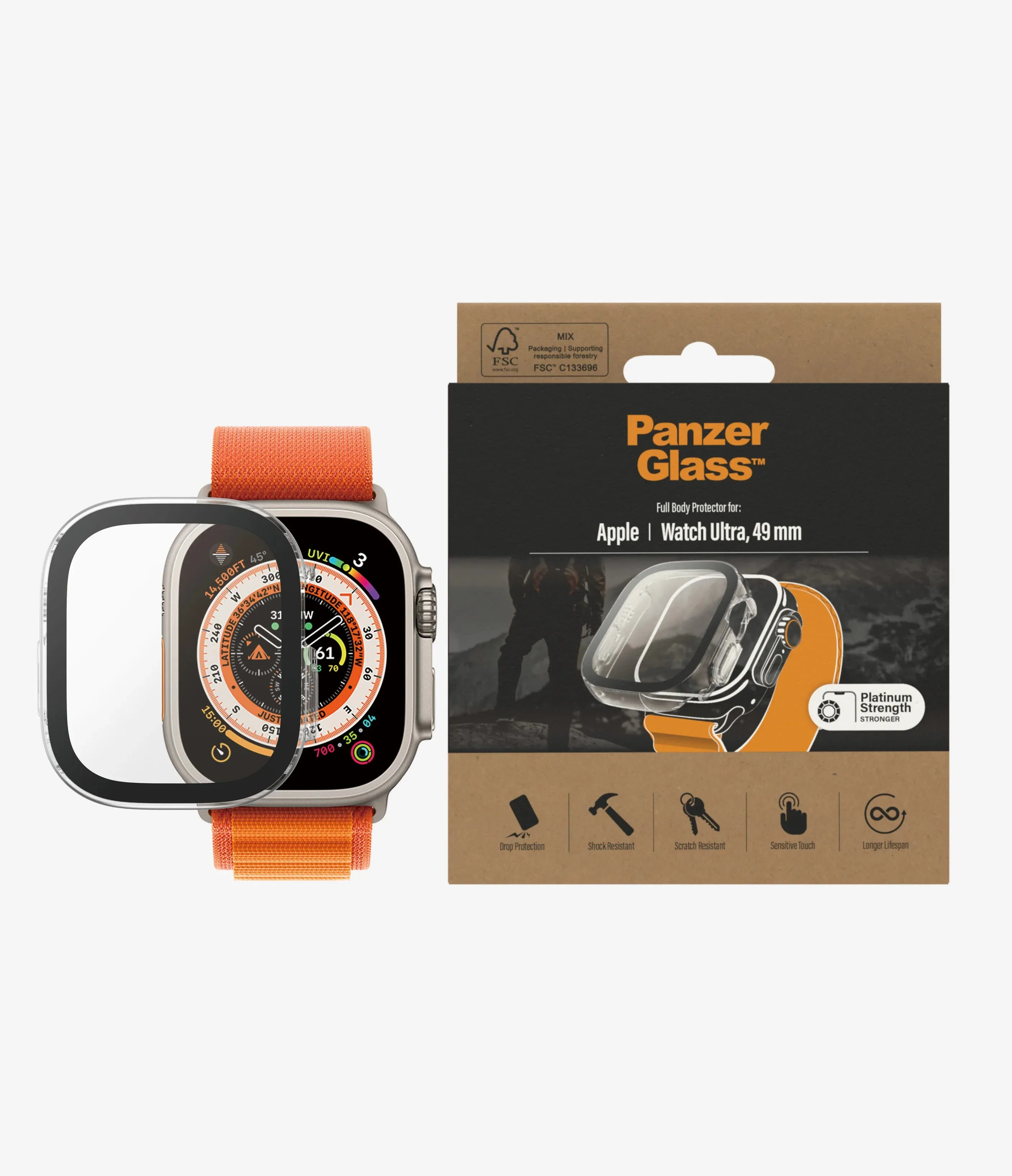 PanzerGlass Full Body Apple Watch Ultra, 49mm