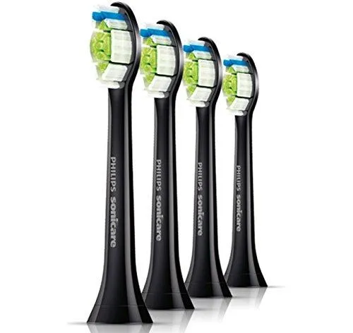 Philips DiamondClean Black Replacement Heads – 4 Pack