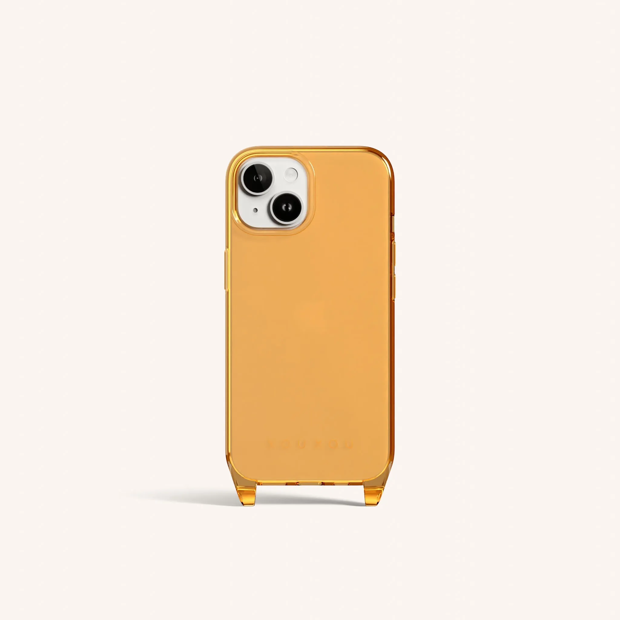 Phone Case with Eyelets in Mel Clear