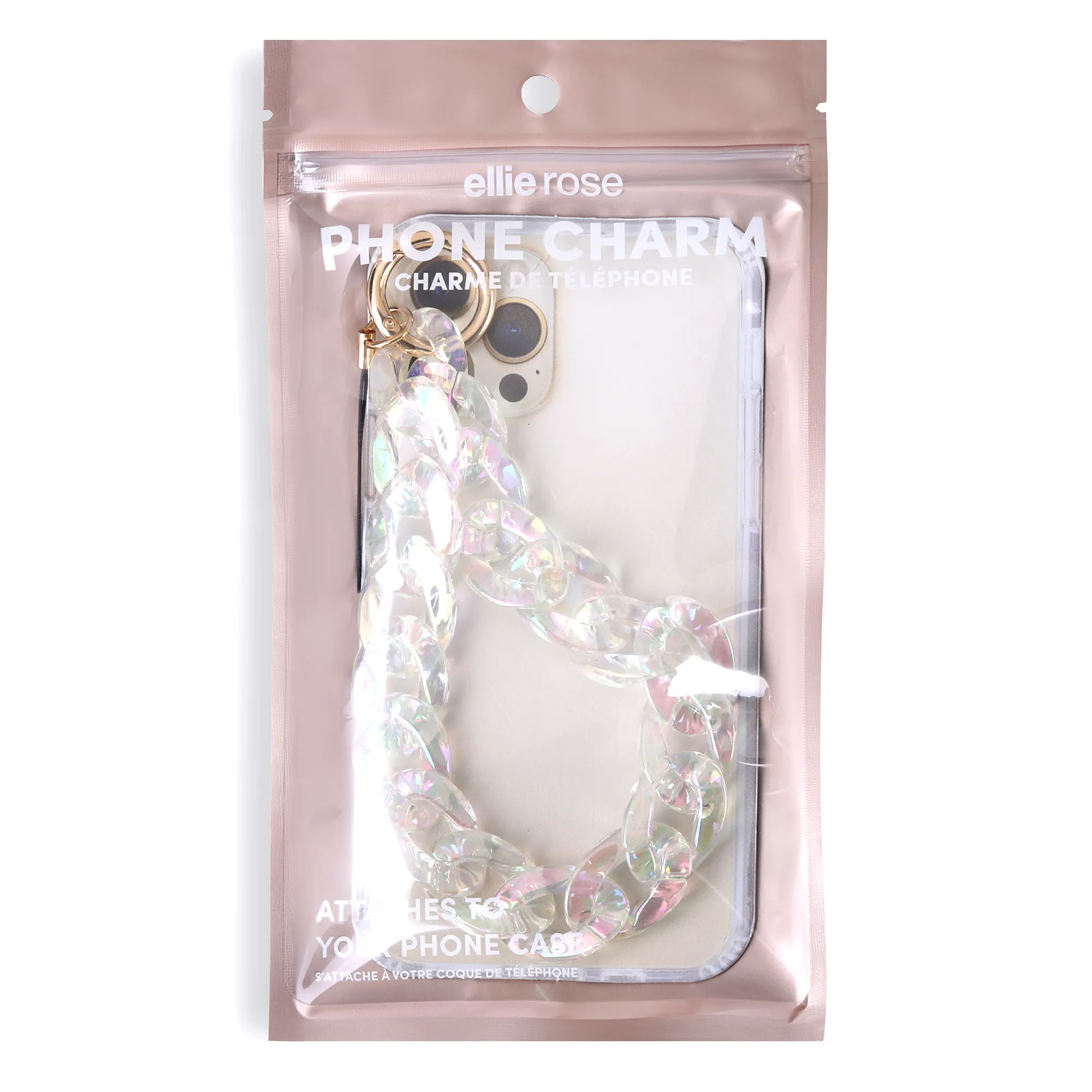 Phone Charm - Clear Holographic