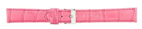 Pink Alligator Leather Watch Band 18mm 175896