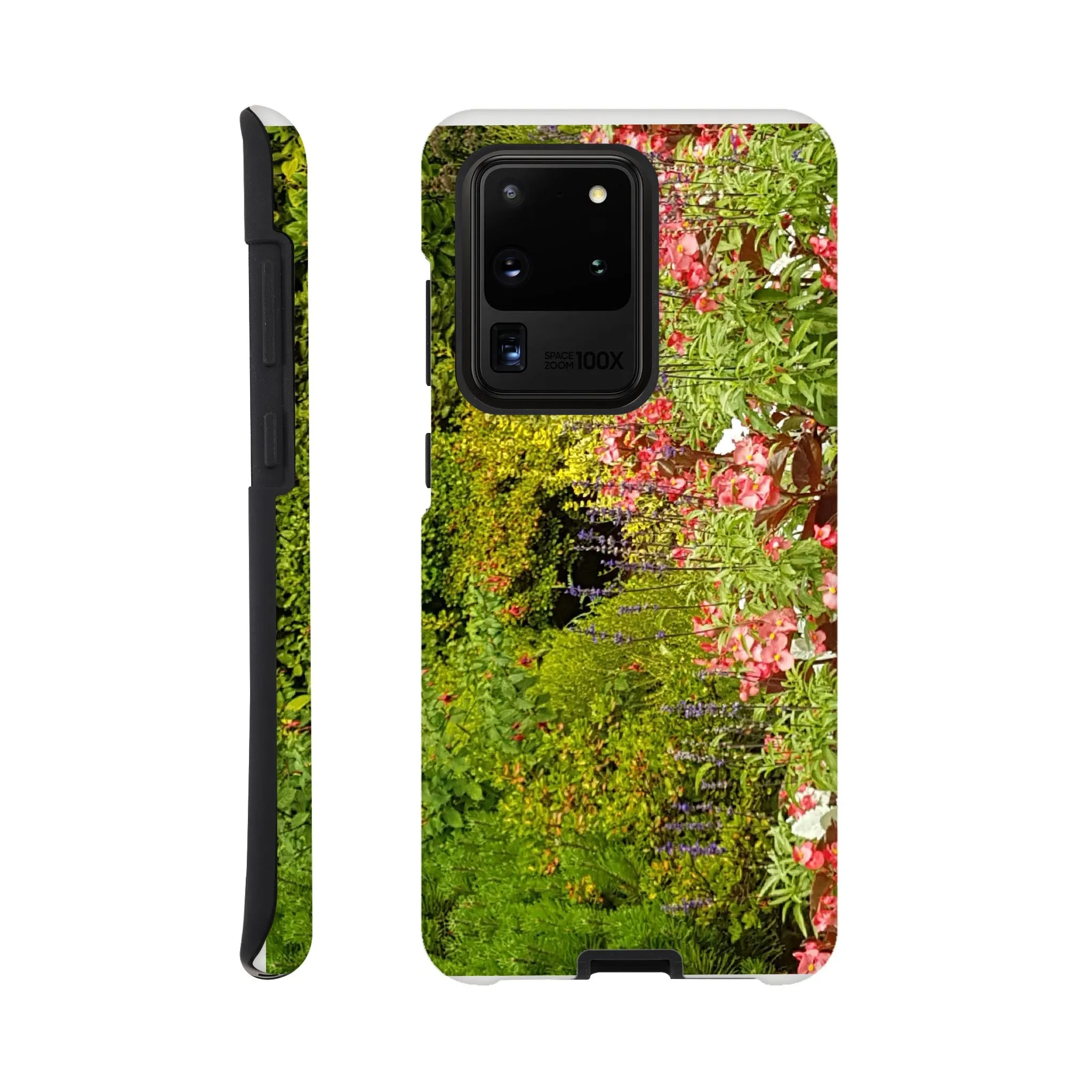 Pink flower garden phone case