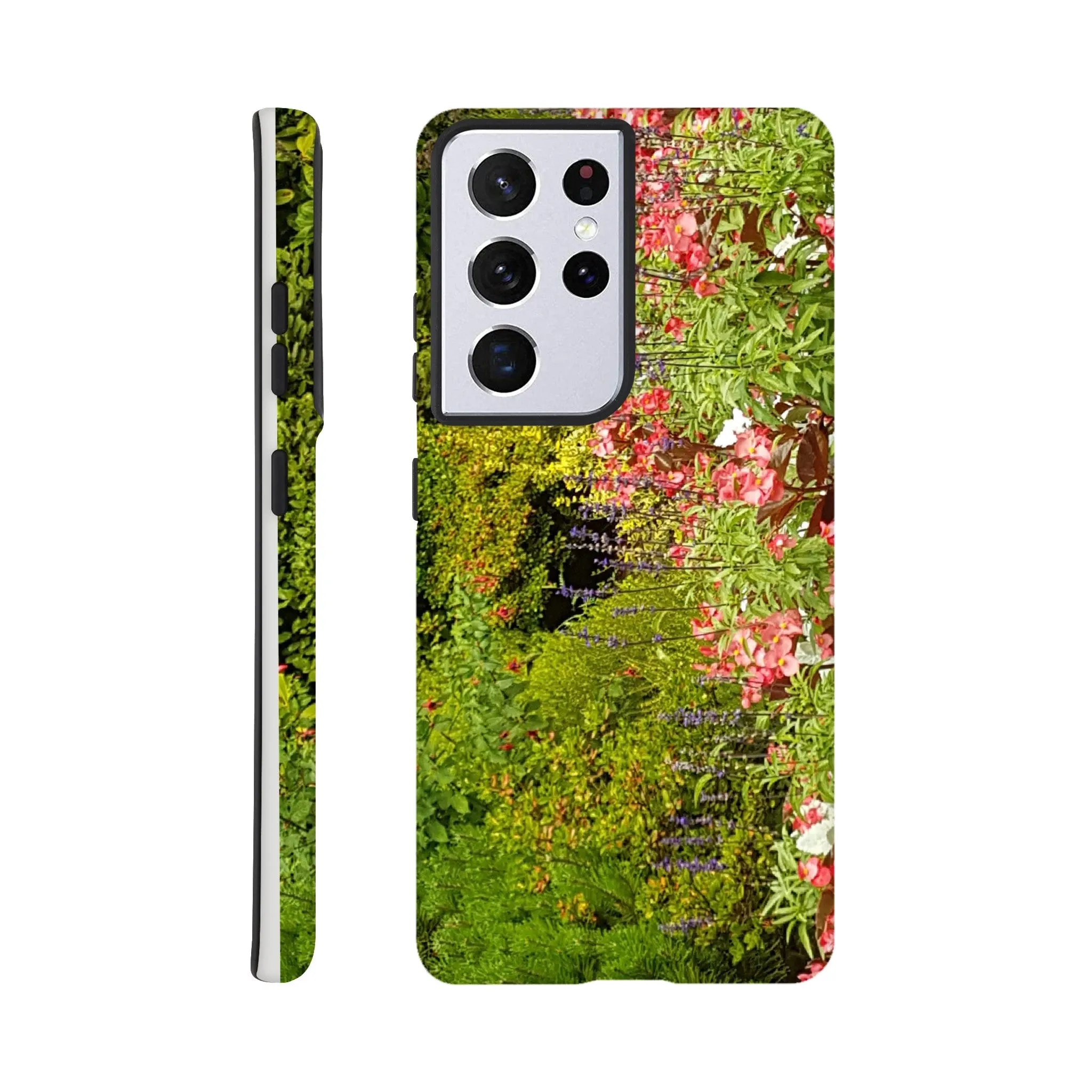 Pink flower garden phone case