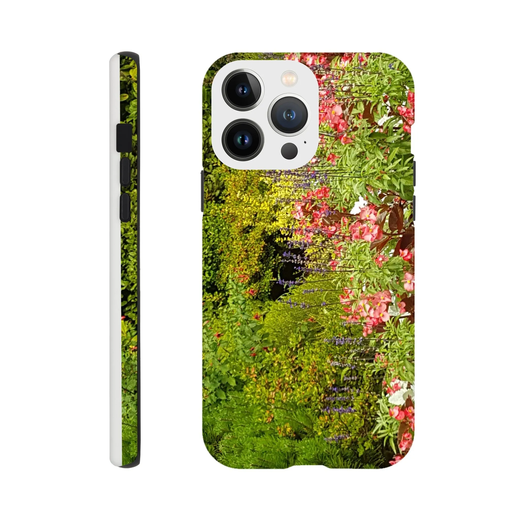 Pink flower garden phone case