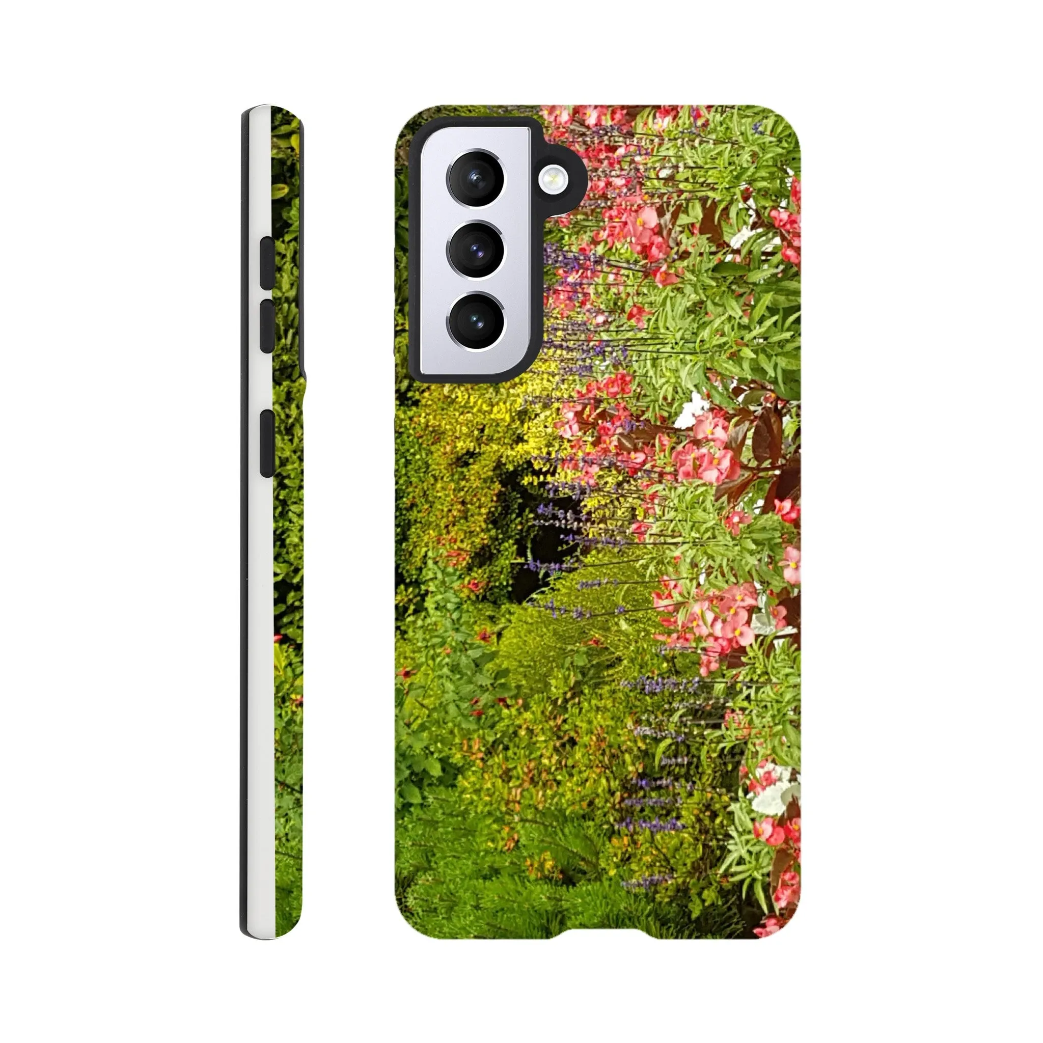 Pink flower garden phone case