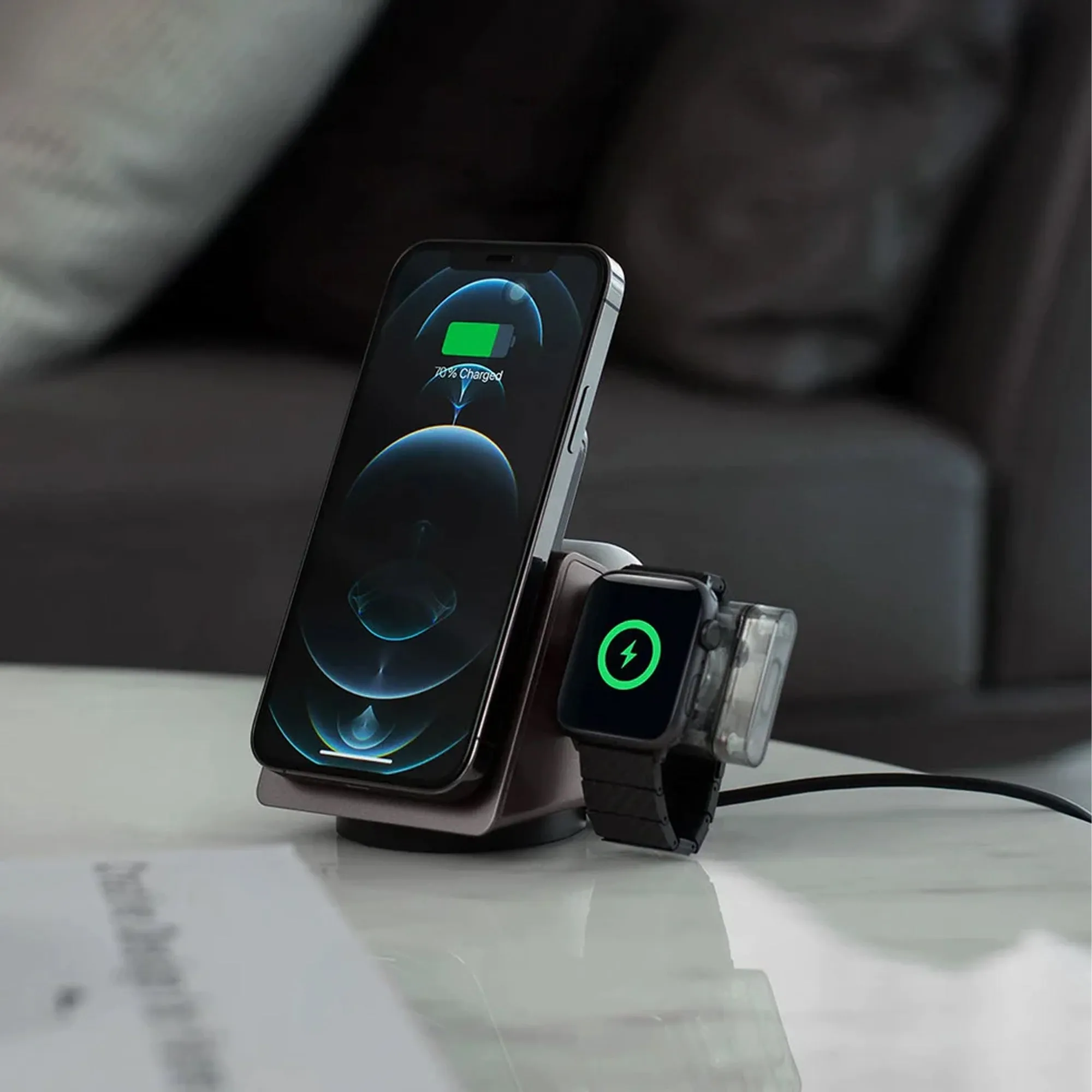 PITAKA Power Dongle for Apple Watch MFi-Certified Wireless Charging