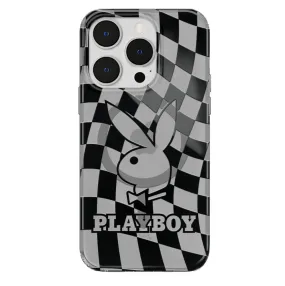 Playboy Checkmate Clear iPhone Case