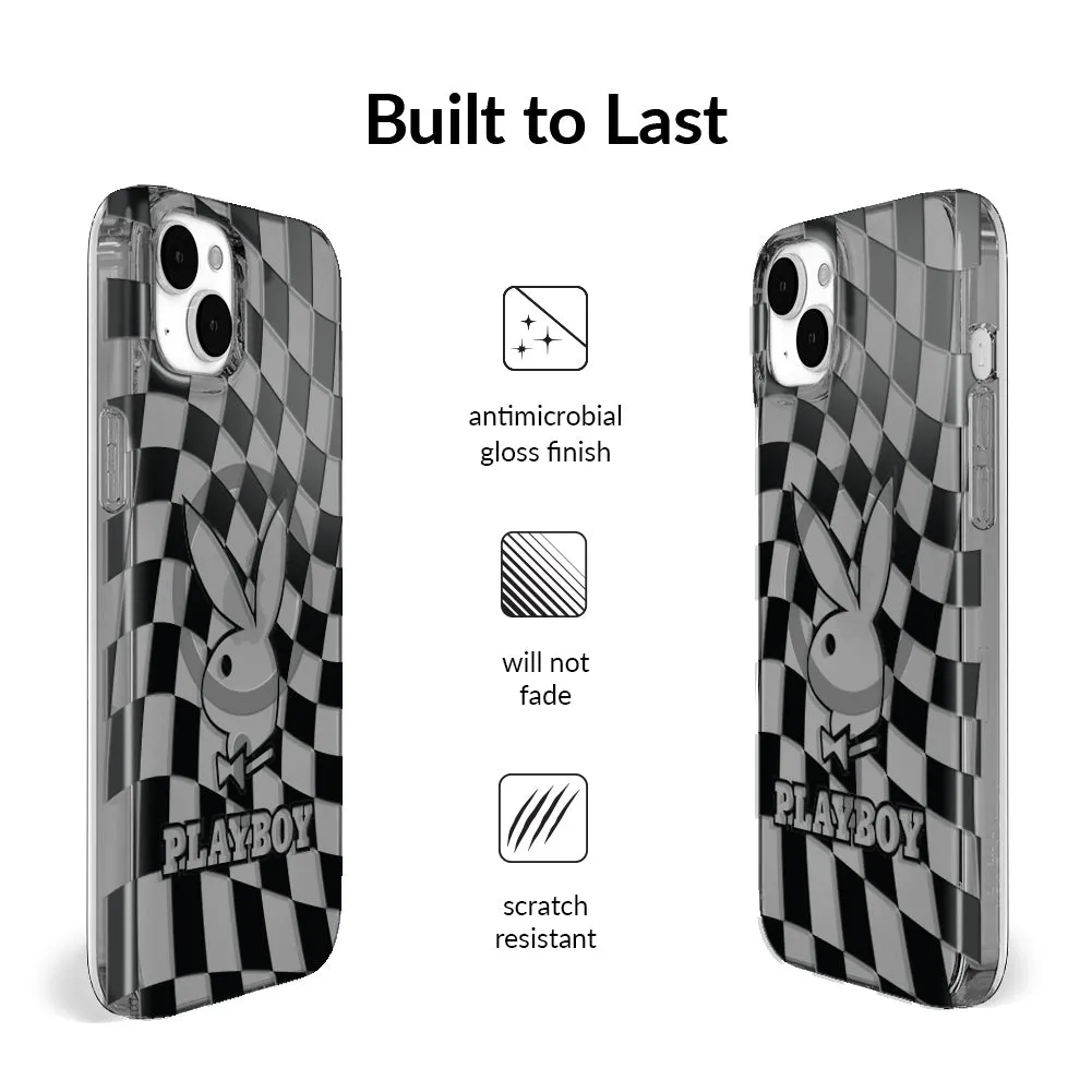 Playboy Checkmate Clear iPhone Case