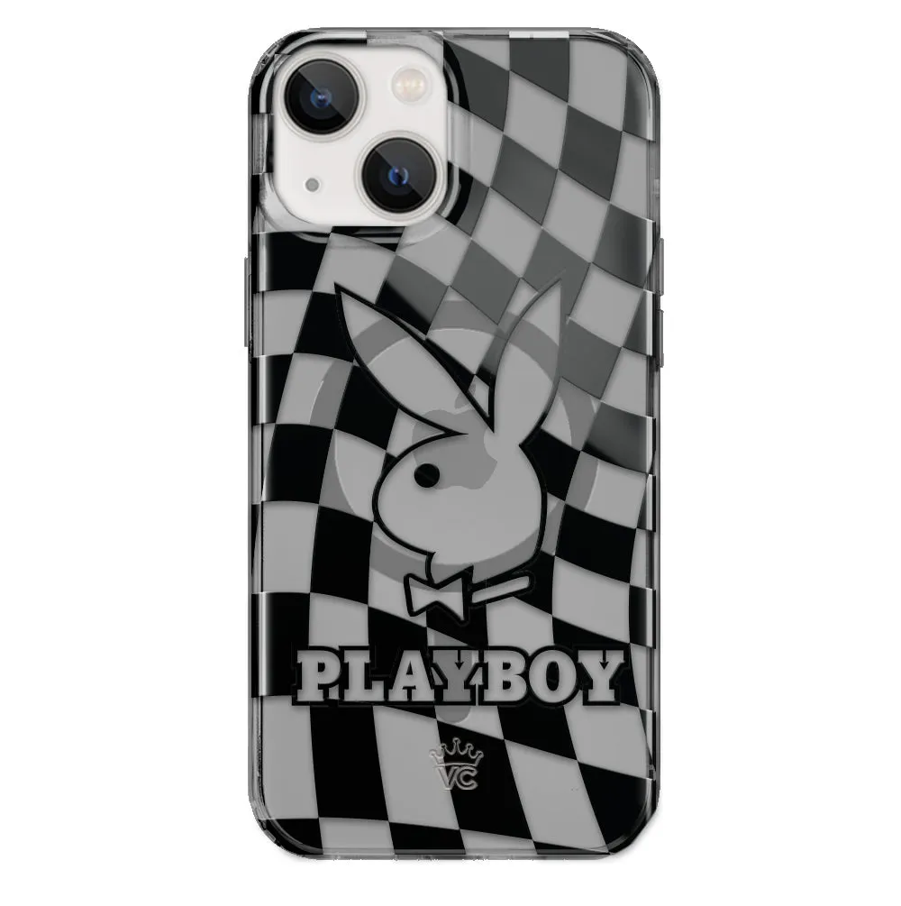 Playboy Checkmate Clear iPhone Case