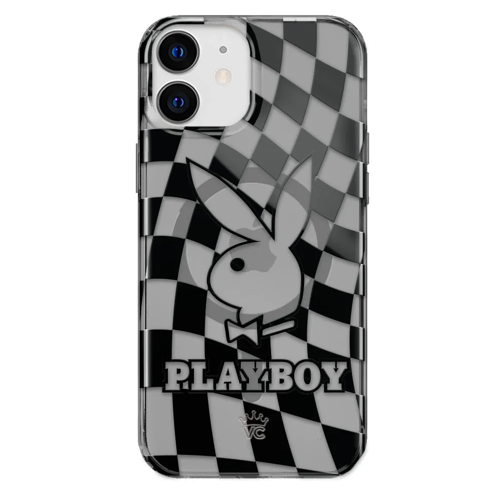 Playboy Checkmate Clear iPhone Case