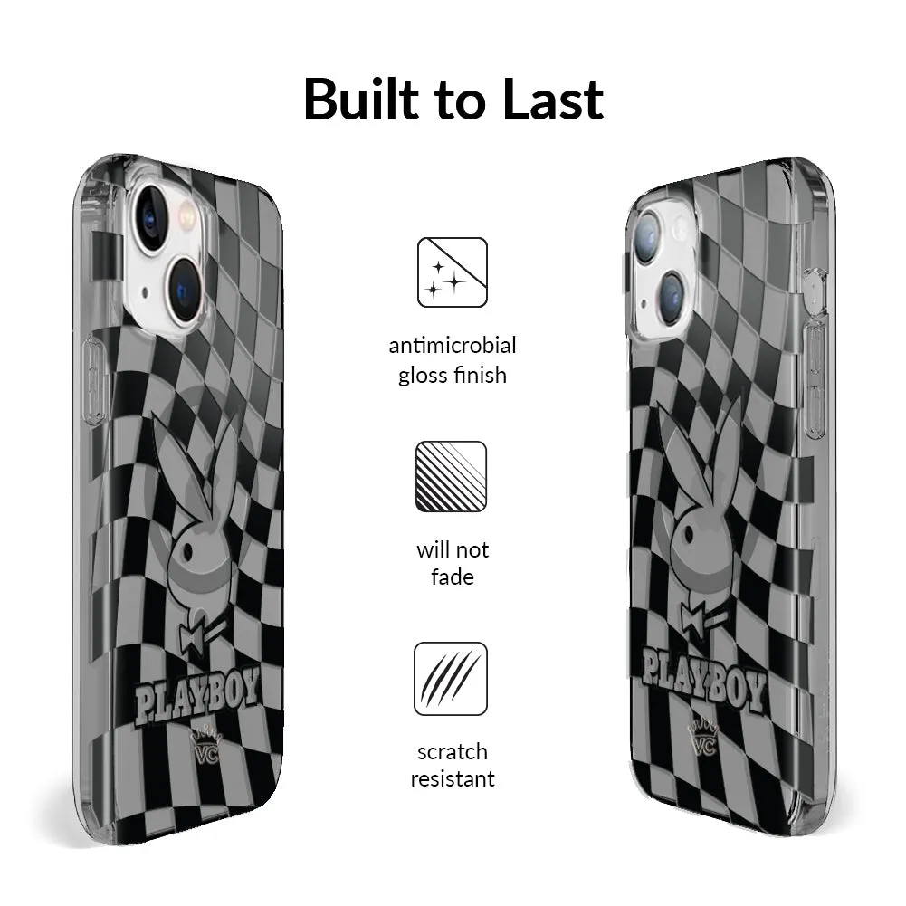 Playboy Checkmate Clear iPhone Case