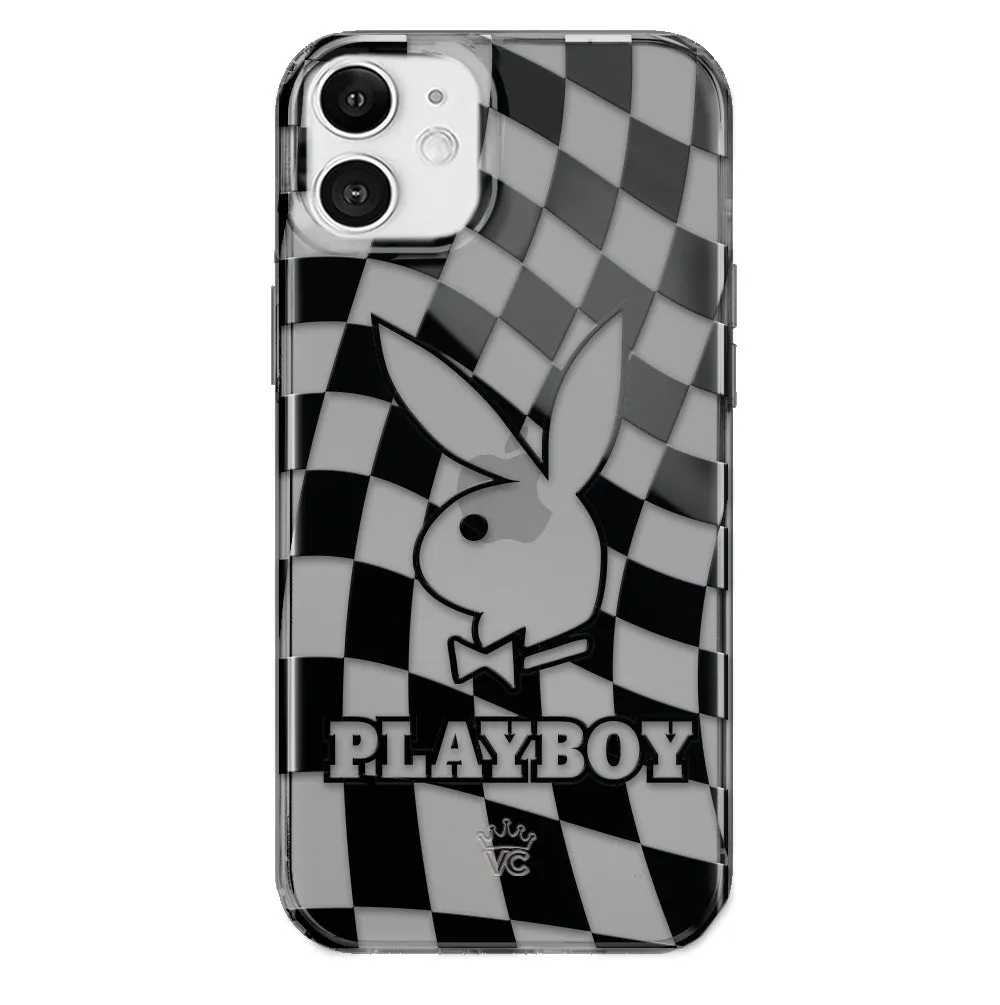 Playboy Checkmate Clear iPhone Case